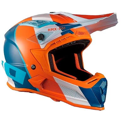 CROSS / ENDURO HELMET HEBO RIPPLE ORANGE / WHITE / BLUE