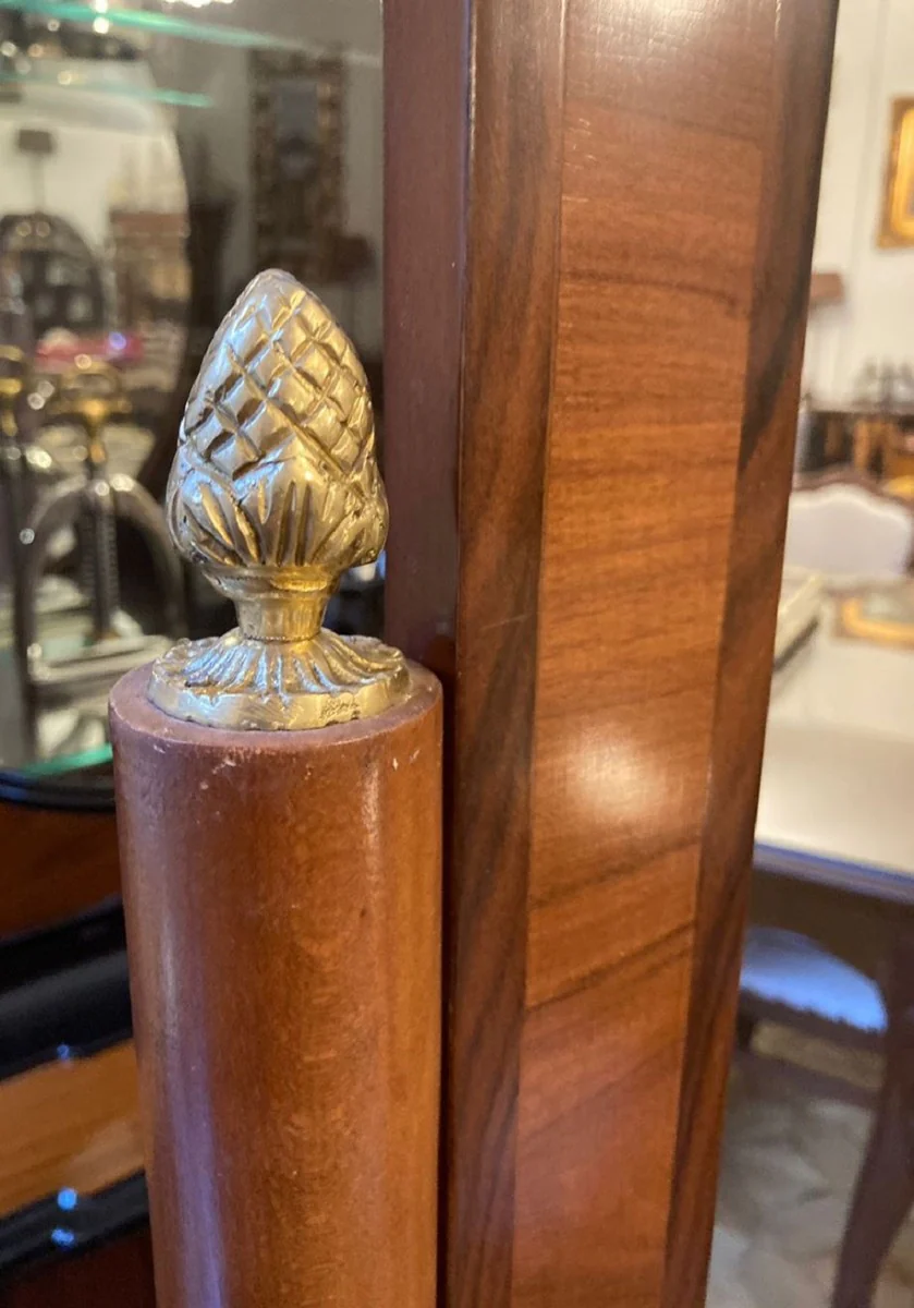 Baroque standing mirror brown / gold - swiveling solid wood mirror in baroque style - bedroom mirror - hotel mirror - bedroom furniture - baroque furniture - noble & magnificent