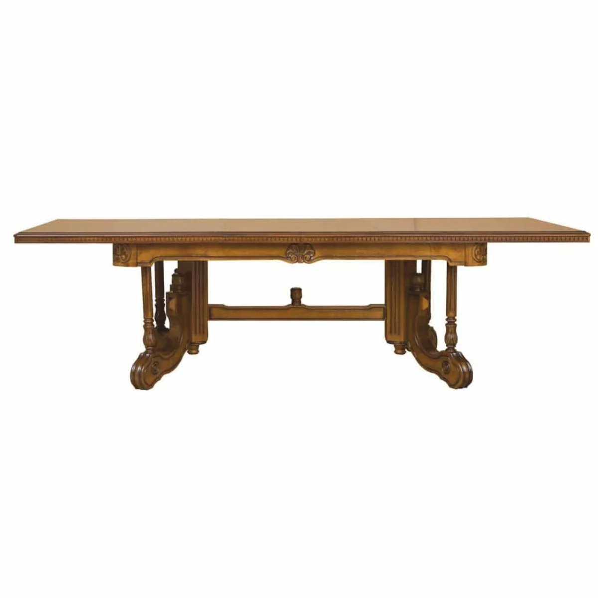 Luxury baroque dining table brown 200-276 cm - baroque style furniture