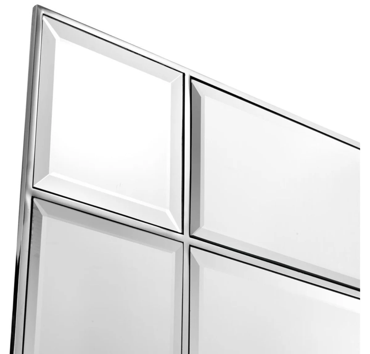 Luxury wall mirror with light silver 90 x 13 x H. 140 cm - luxury quality
