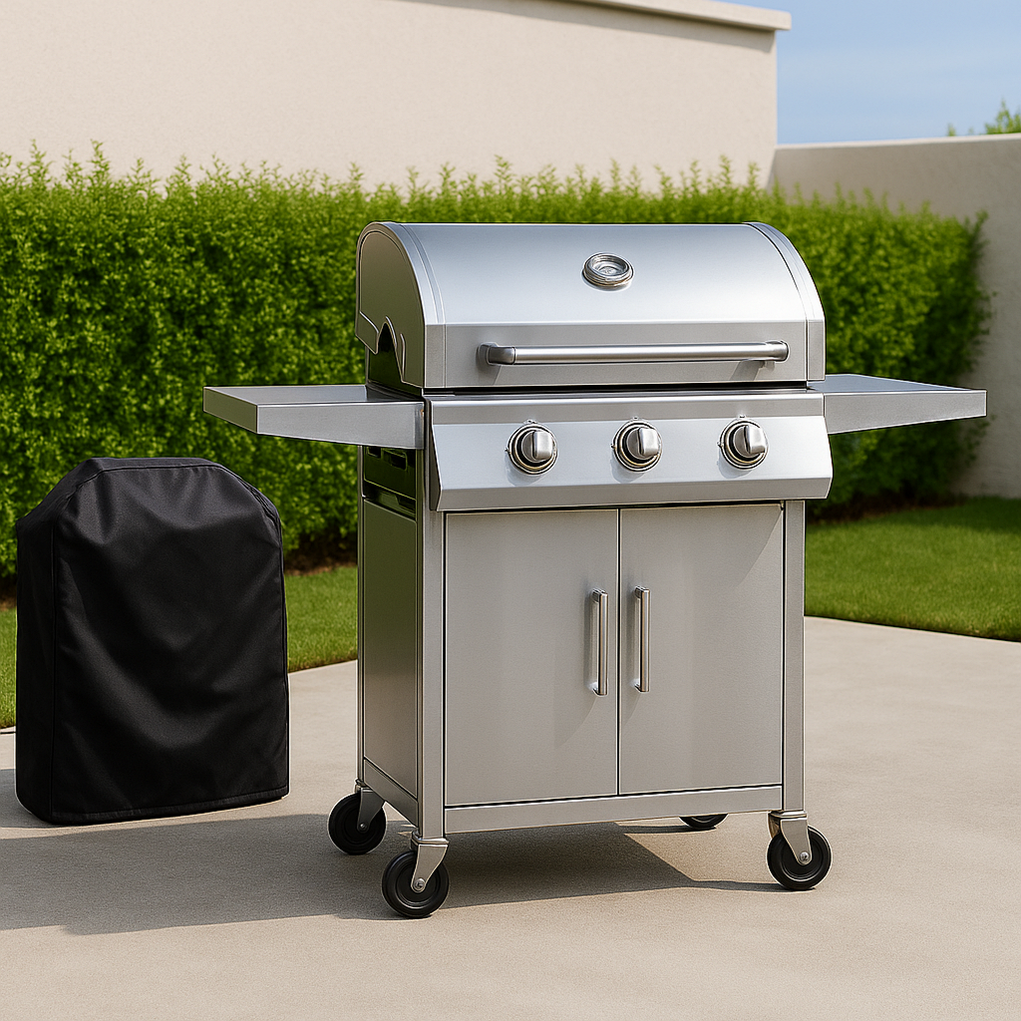 Gasgrill 110x56x114 cm silberfarben jiymvAc365WB