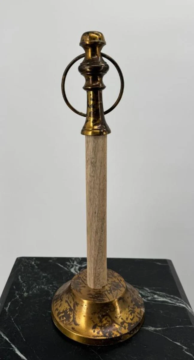 Barock Küchenrollenhalter Antik Gold H. 40 cm - Barock Accessoires