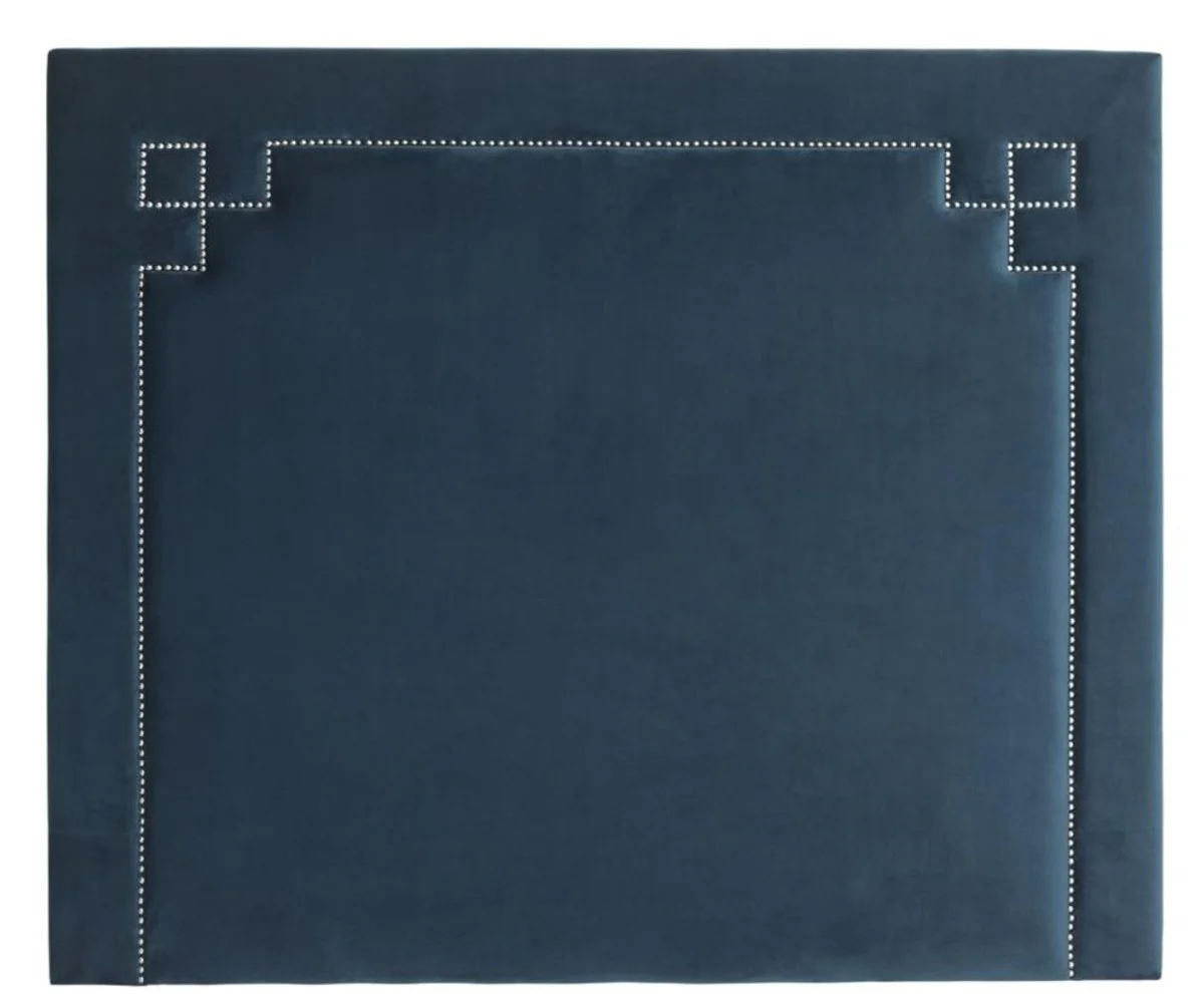 Designer bed headboard blue 180 x H. 150 cm - luxury bedroom furniture