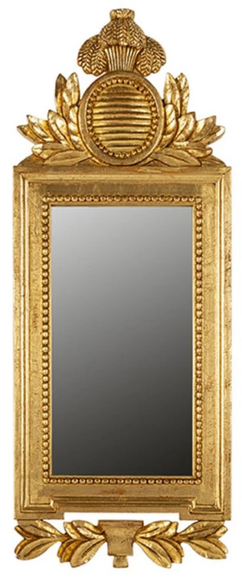 Luxus Barock Spiegel Gold H. 82 cm - Barock Möbel - Made in Italy