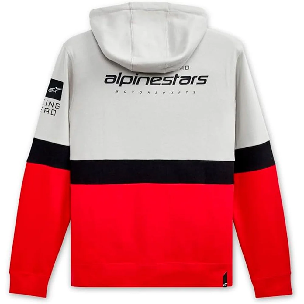 SUDADERA ALPINESTARS POSITION ZIP GRIS / ROJO