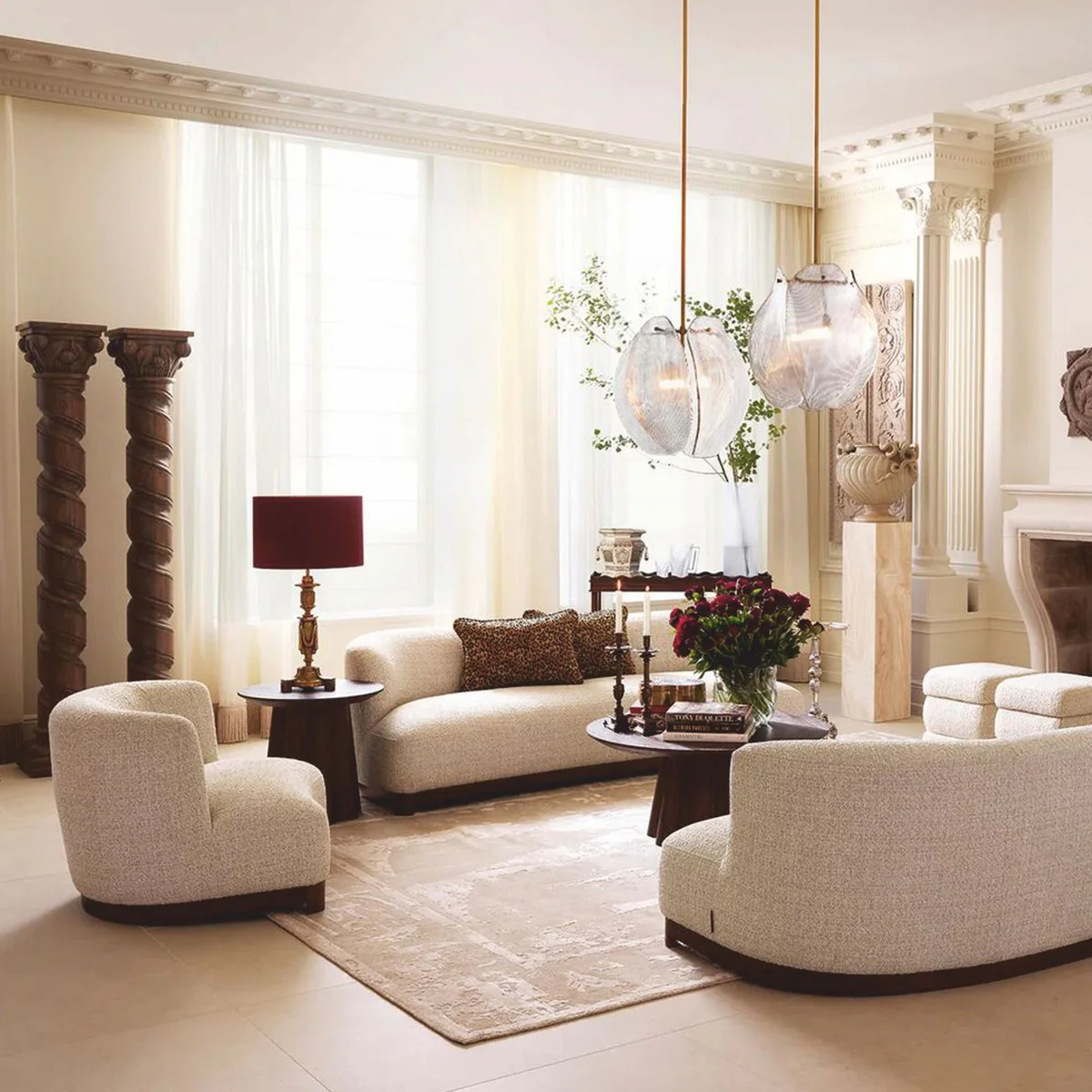 Luxury decorative cushion leopard beige / black 60 x 40 cm - decorative accessories