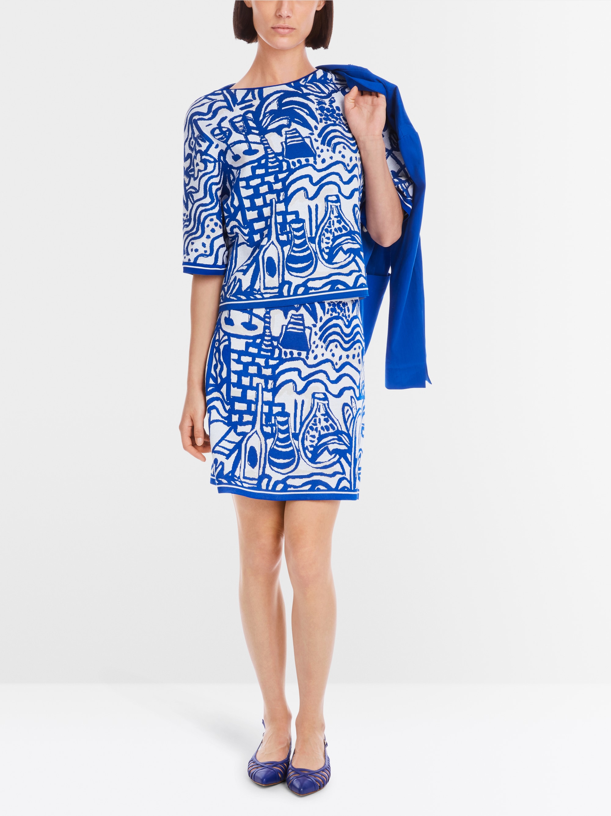 Pullover mit Marc-Cain Rethink Together-Print