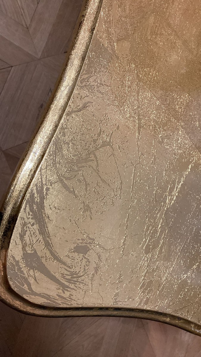 Luxury Baroque Coffee Table Antique Gold - Rectangular Solid Wood Living Room Table in Baroque Style - Baroque Furniture - Luxury Furniture in Baroque Style - Baroque Furnishings - Noble & Magnificent