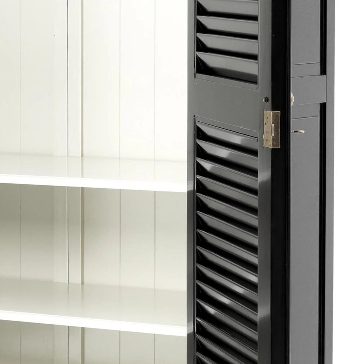 Luxury bedroom cupboard / wardrobe with 2 doors and 2 drawers black 135 x 58 x H. 227 cm - Luxury bedroom furniture