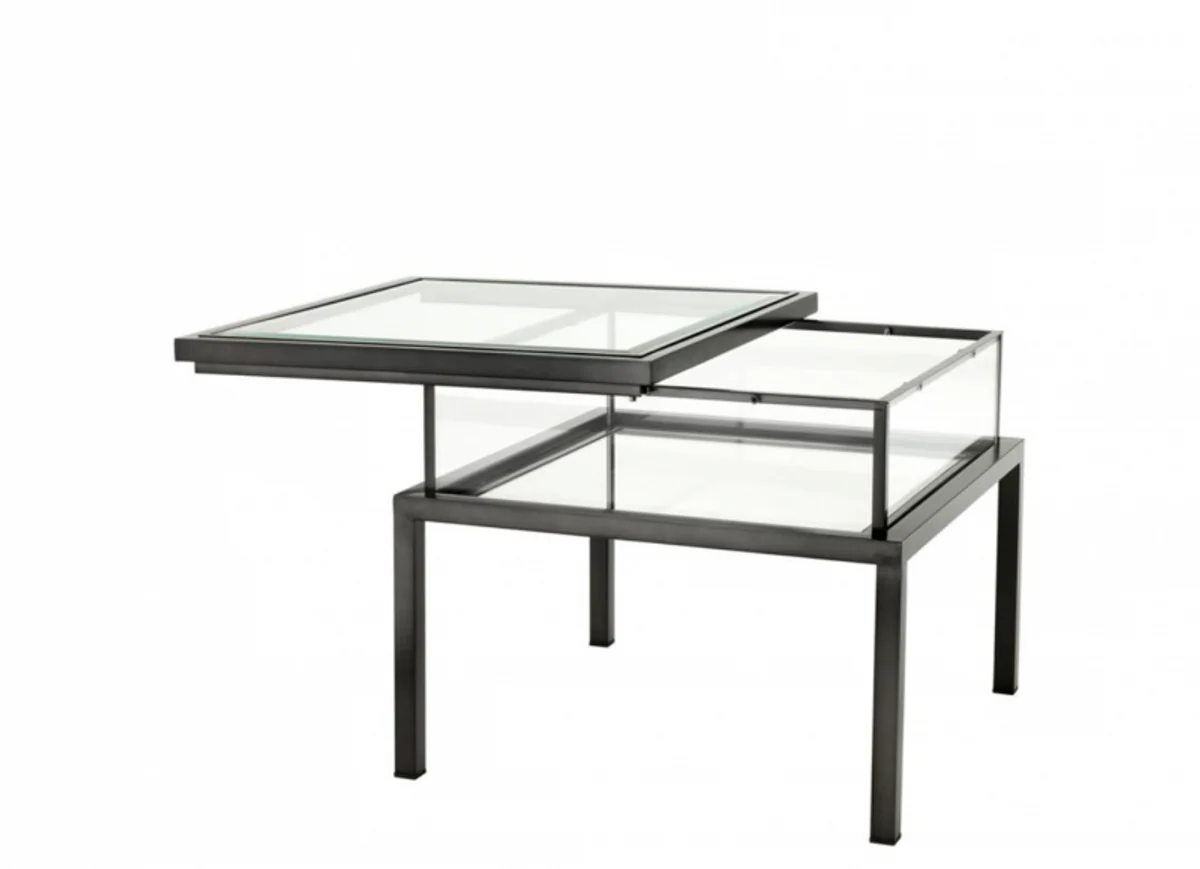 Luxury Art Deco designer side table bronze 65 x 65 x H. 55.5 cm - Luxury Collection