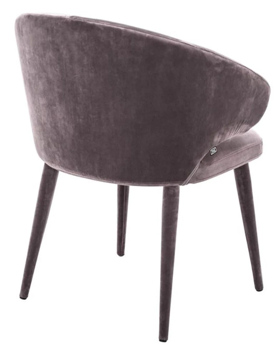 Designer dining room chair taupe 62 x 55 x H. 79 cm - luxury furniture