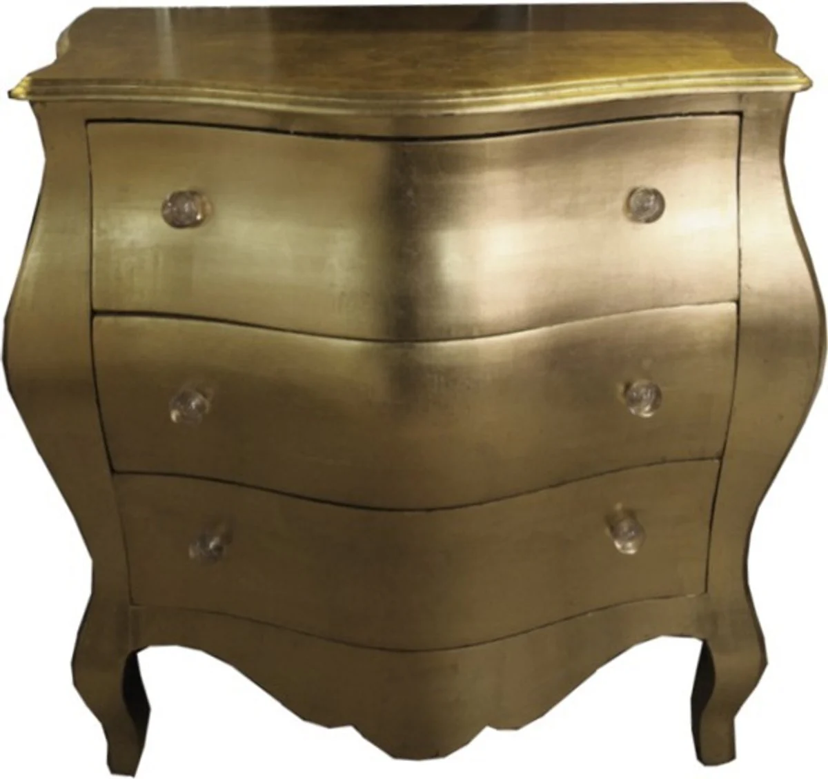 Baroque chest of drawers gold 105 x 64 x 92.5 cm - handmade unique piece