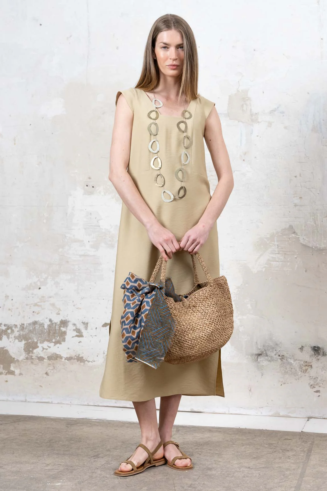 Rivera-Spanien Kleid Tissi beige