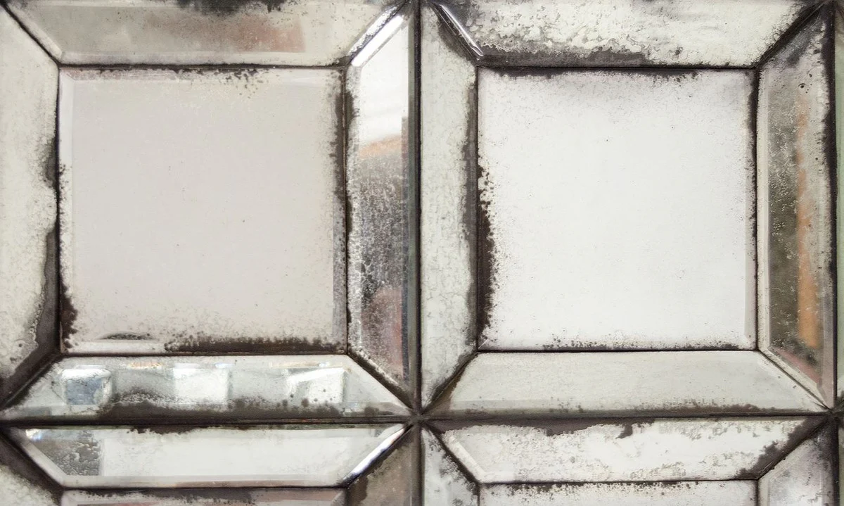 Designer wall mirror with antique mirror glass 80 x H. 140 cm - living room mirror