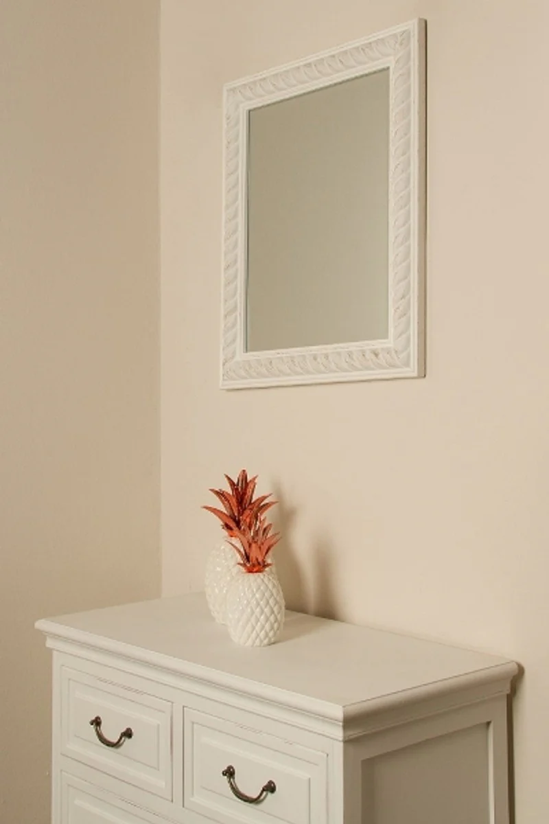 Baroque wall mirror antique white / gold 52 x H. 62 cm - Baroque mirror