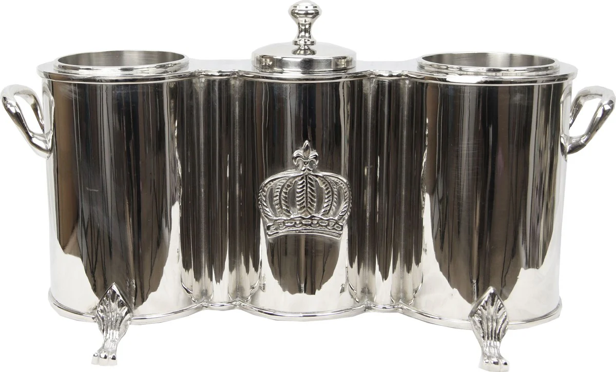 Harald Glööckler luxury double wine cooler with ice compartment Baroque Pompöös by Casa Padrino