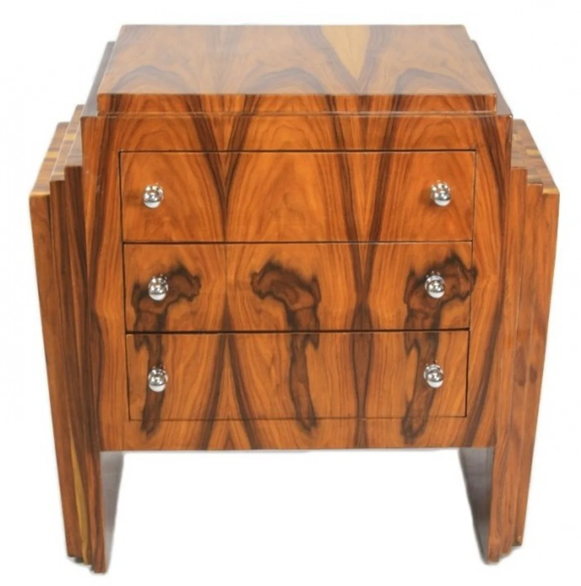 Art Deco chest of drawers mahogany - handmade from solid wood - bedside cabinet bedside table chest of drawers