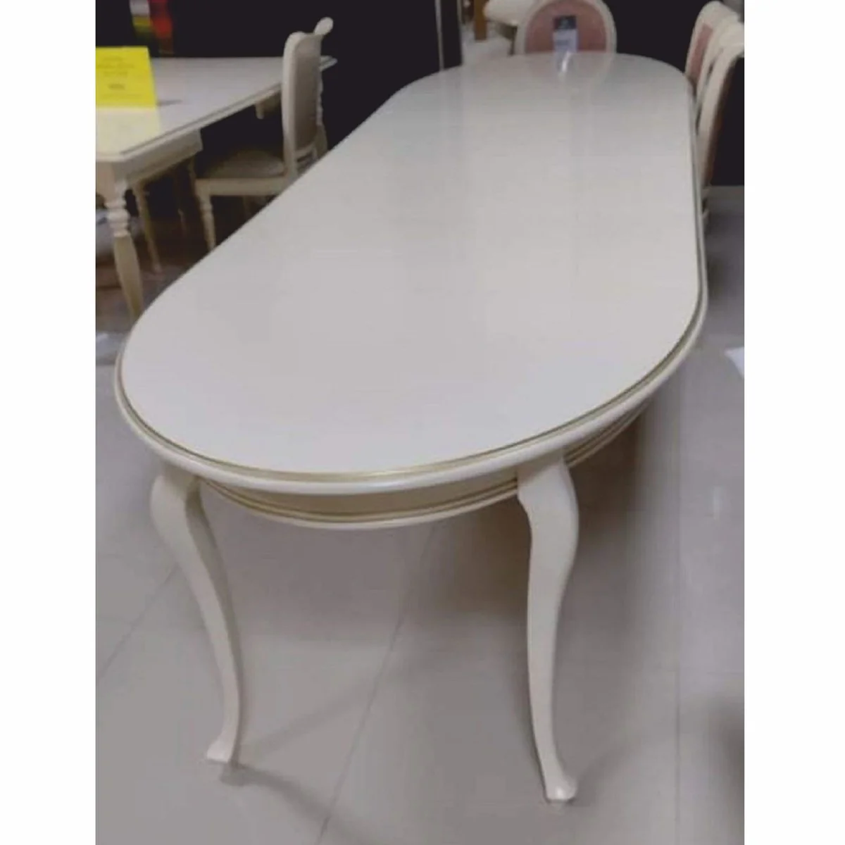 Luxury Art Nouveau Dining Room Set Pink / Cream - Dining Room Furniture