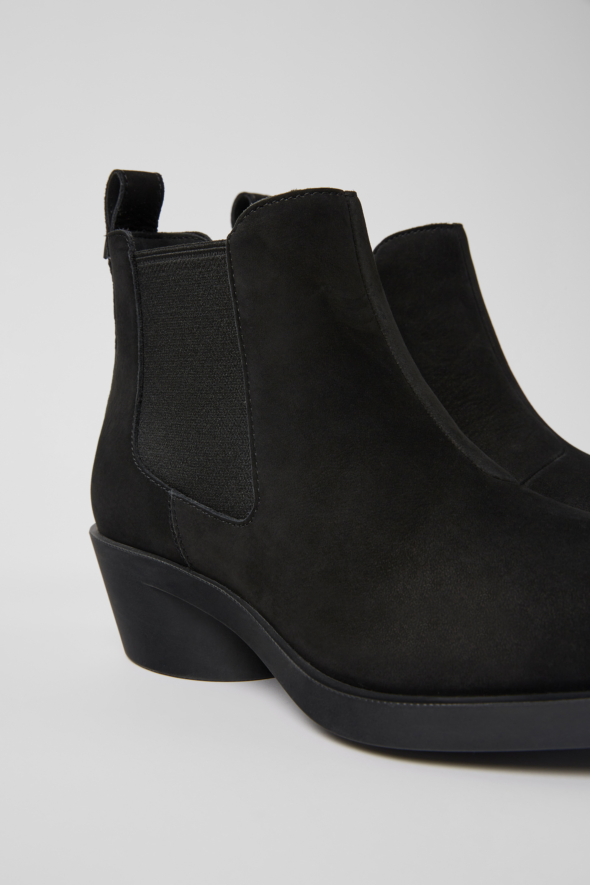 Bonnie - Schwarz Nubuck Stiefeletten für Damen