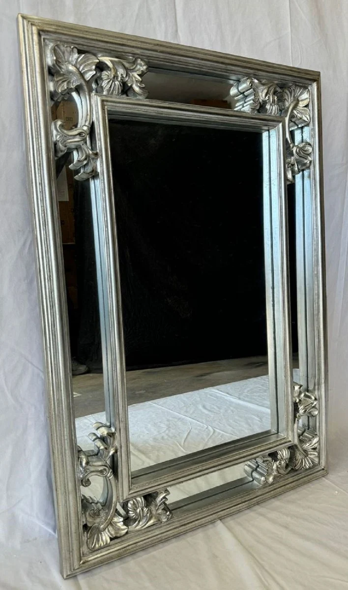 Barock Spiegel Silber H. 98 cm - Barockstil Möbel