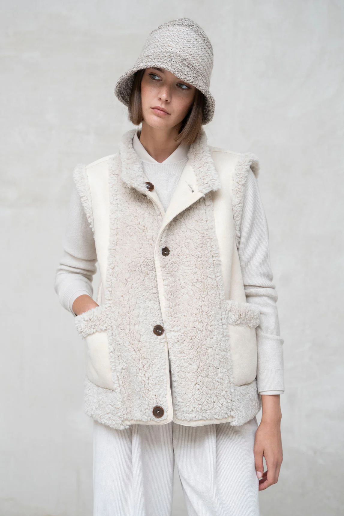 Rivera-Spanien Chaleco reversible Trani roh