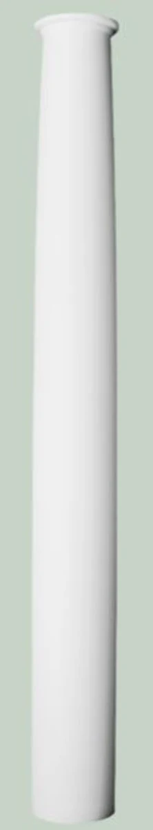 Baroque decorative element wall decoration column white Ø 22 x H. 202 cm - round decorative column in baroque style