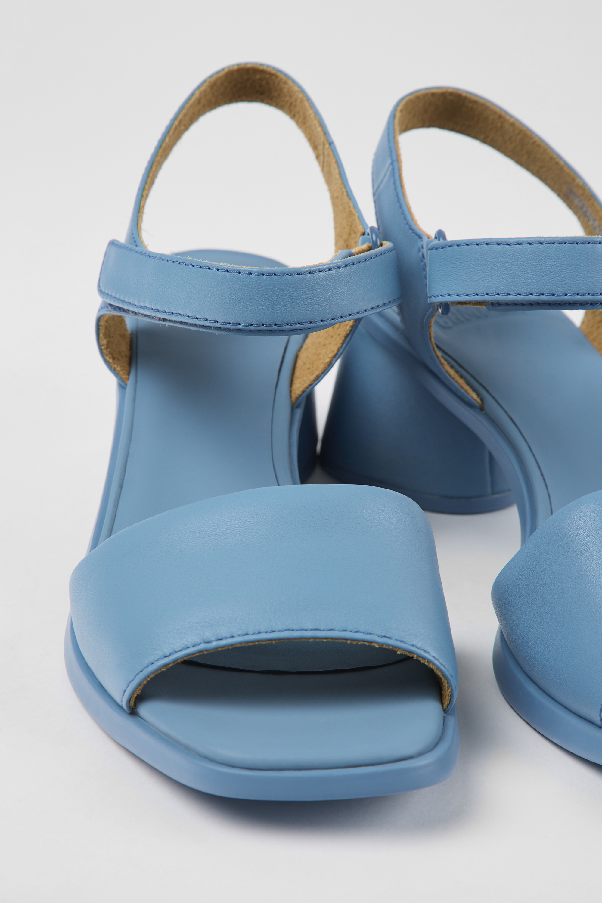 Kiara - Blaue Leder Sandalen für Damen