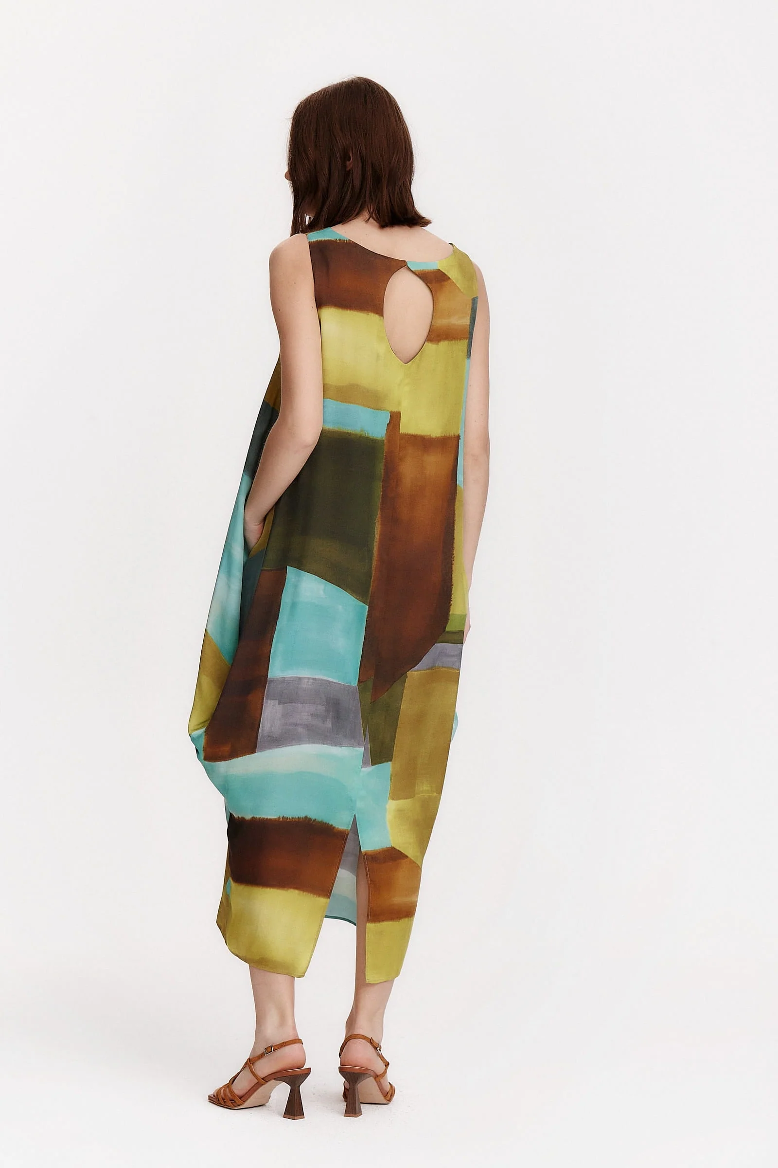 Rivera-Spain Alma Kleid mit geometrischem Print