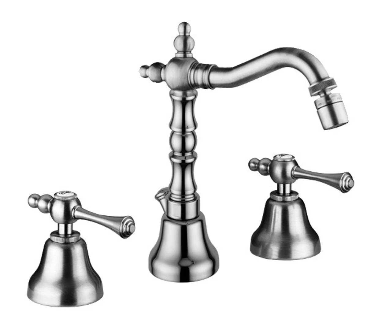 Luxury bathroom accessories - Art Nouveau retro bidet three-hole mixer chrome series Milano - Made in Italy