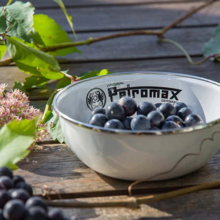 Petromax Enamel Bowl Set - Pack of 2 white enamel bowls