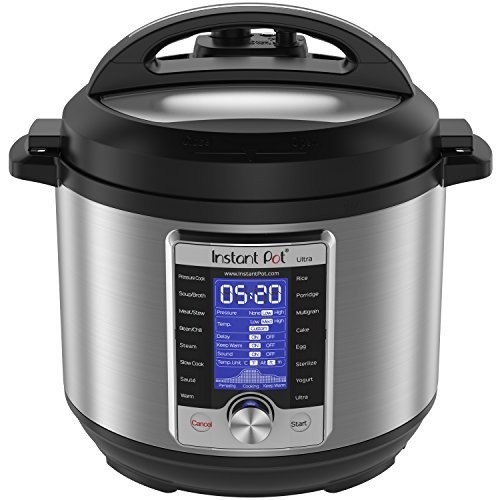 Instant Pot Ultra 6 Qt 10-in-1 Multi-Use Programmierbarer Druckkocher, langsamer Kocher, Reiskocher, Joghurt Maker, Kuchenkocher, Eierkocher, Saut, Dampfer, Warmer und Sterilisator