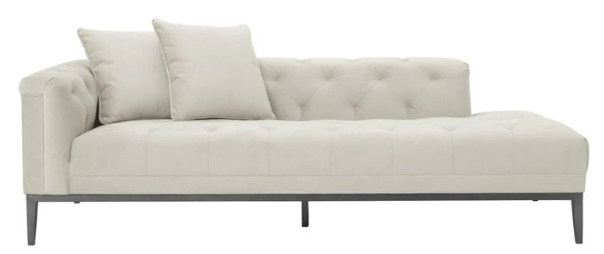 Luxury sofa light gray left side 220 x 96 x H. 66 cm - Hotel Furniture