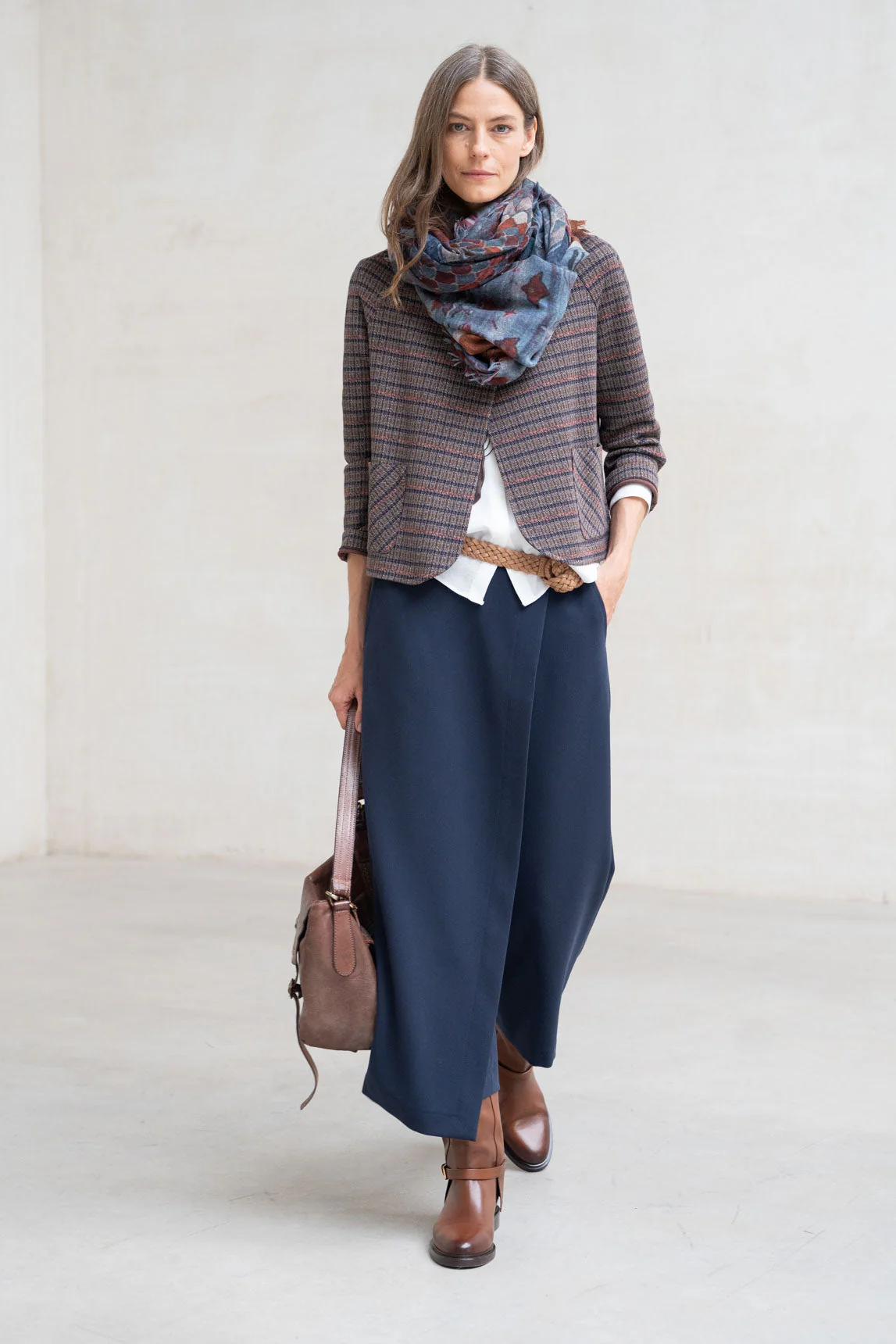 Rivera-Spain Tarento Jacke Burgunderrot kariert