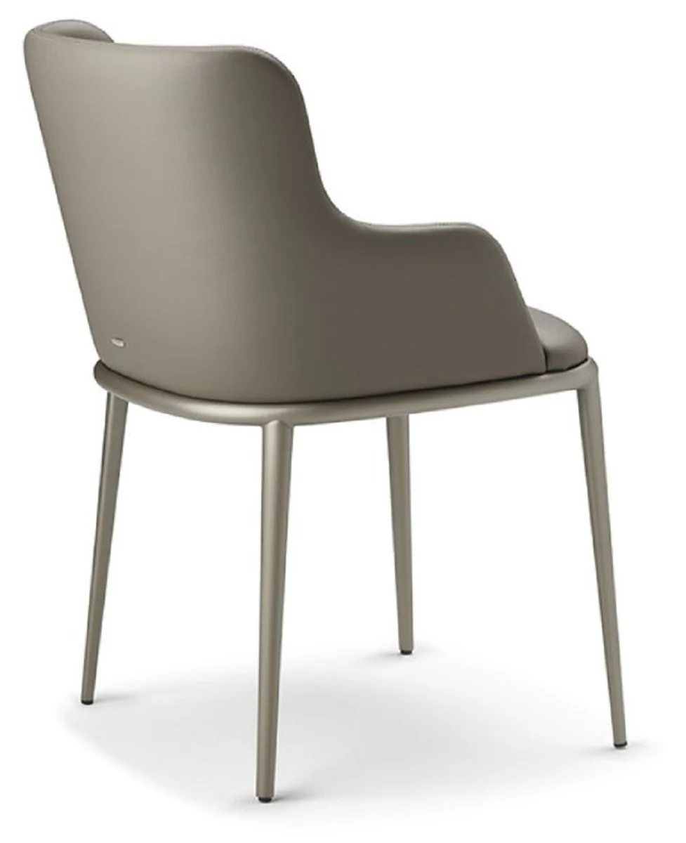 Luxury Dining Chair Set of 8 Gray / Titanium Colors - Luxury Dining Room & Restaurant Furniture - Luxury Quality - Made in Italy