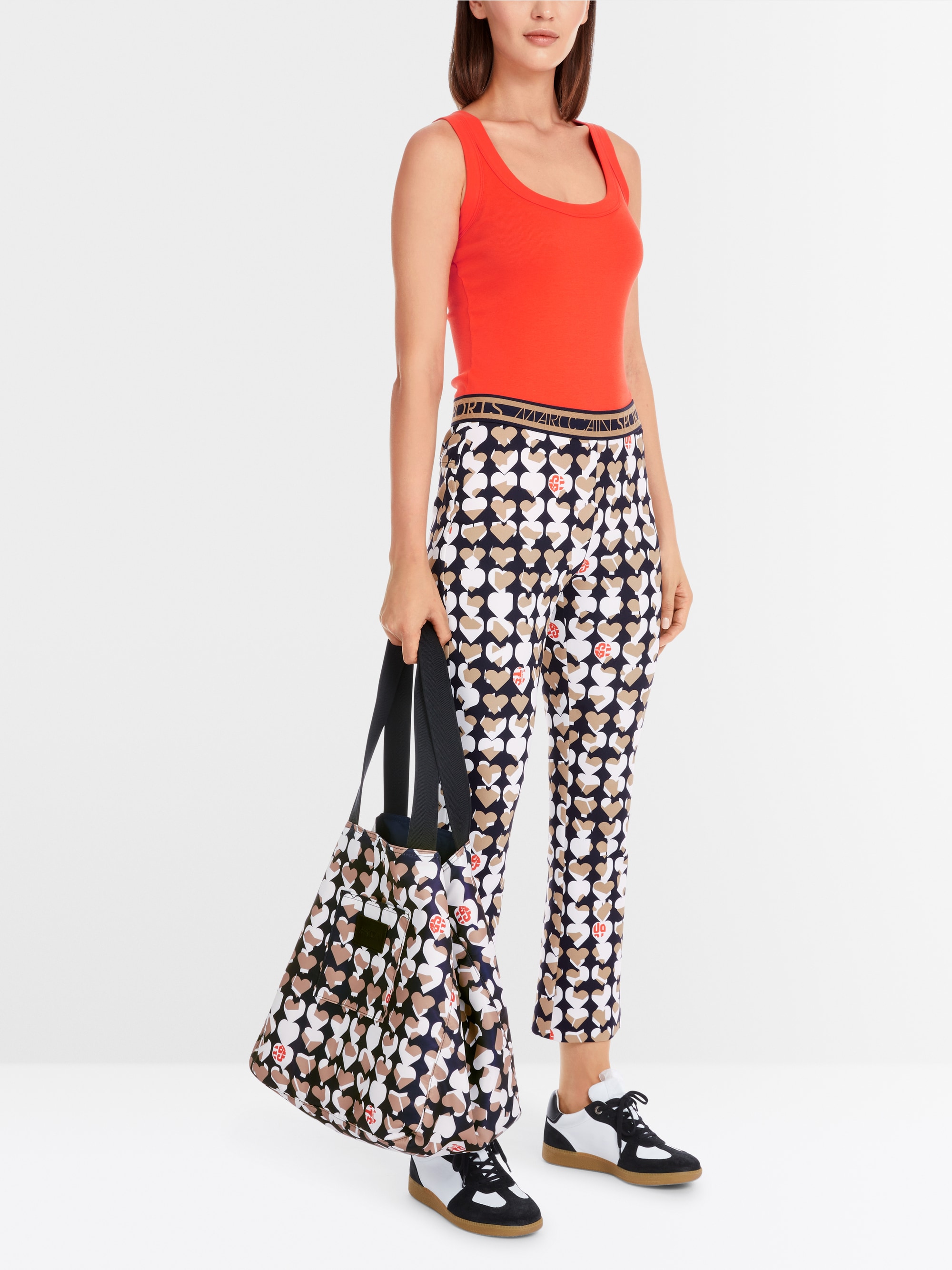 Marc-Cain Ärmelloses Top aus Baumwollripp