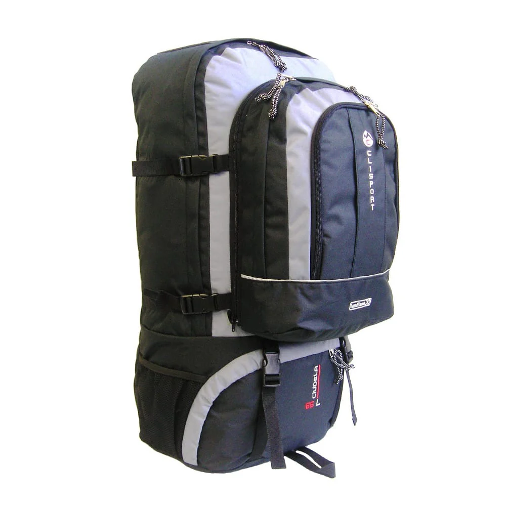 Mochila de viaje Clisport CIUDELA 65L gris