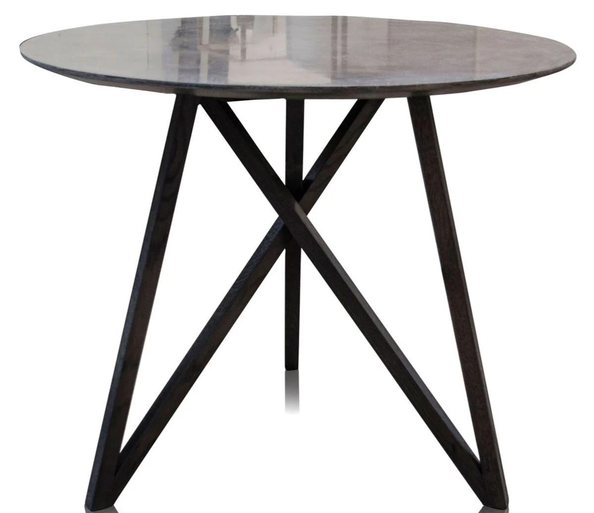 Luxury dining table with mineral-coated table top 90 x H. 76 cm - designer dining room furniture