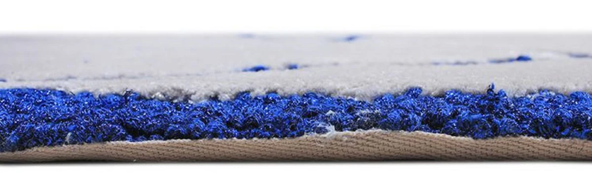 Luxury carpet gray / blue 160 x 230 cm - Rectangular living room carpet - Modern bedroom carpet - Luxury interior - Luxury quality