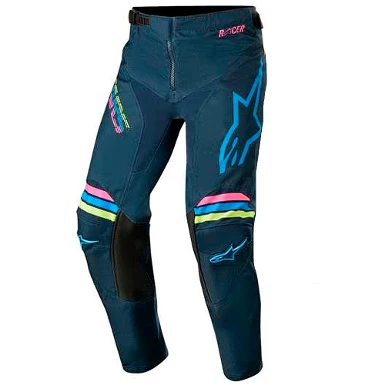 PANTALON INFANTIL ALPINESTARs YOUTH RACER BRAAP 20 AZUL / ROSA