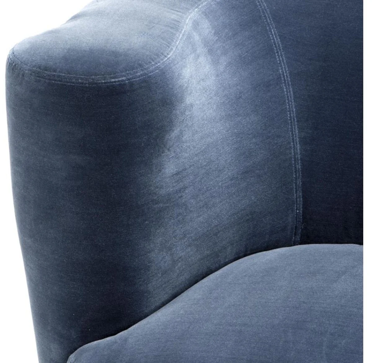 Designer armchair blue 91 x 85 x H. 74 cm - luxury collection