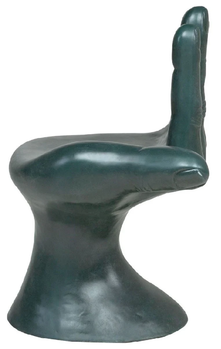 Luxury designer chair hand ocean blue 60 x 50 x H. 89 cm - Fiberglass chair - Luxury furniture - Designer furniture - Fiberglass furniture