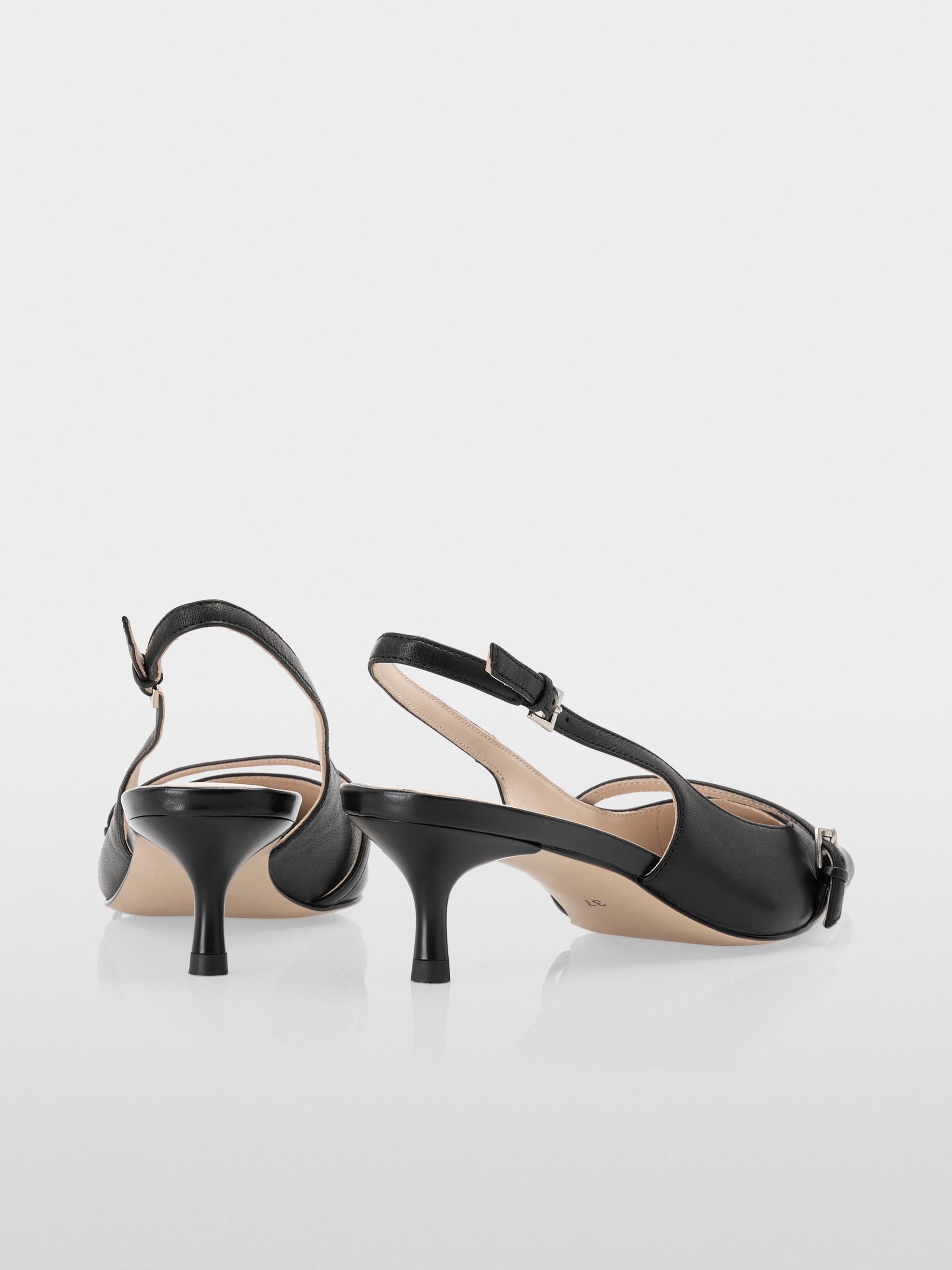 Marc-Cain Slingback-Pumps aus Laminatleder