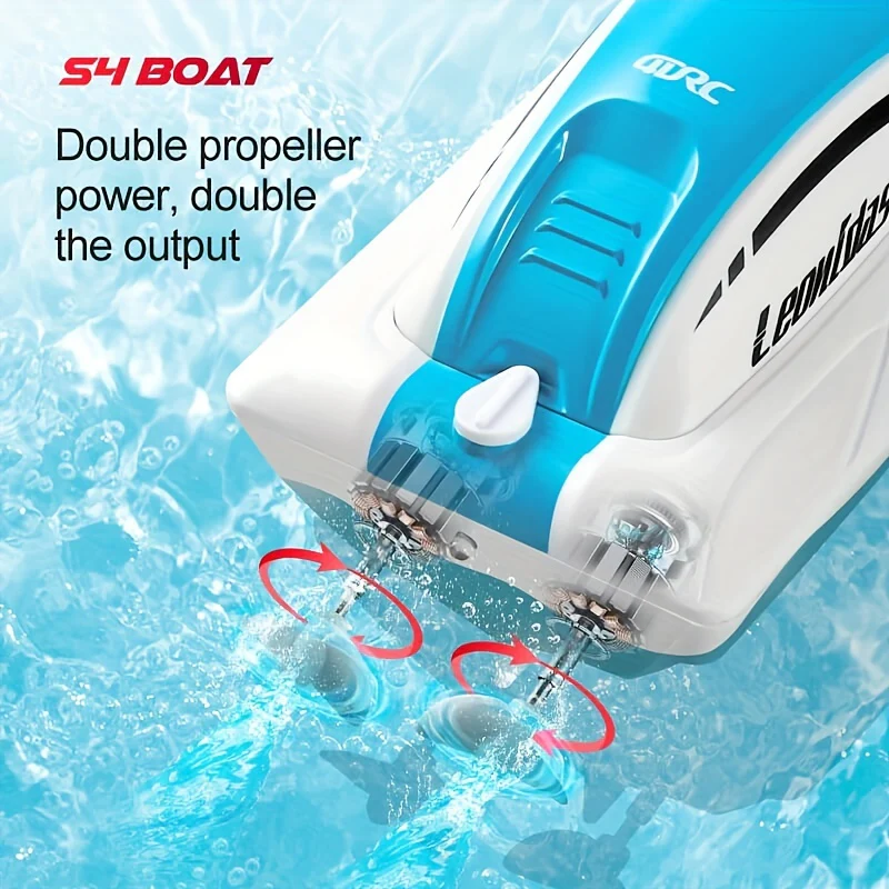 Erleben Sie den Nervenkitzel des Hochgeschwindigkeitsbootfahrens mit diesem ferngesteuerten 4D-S4-Boot!