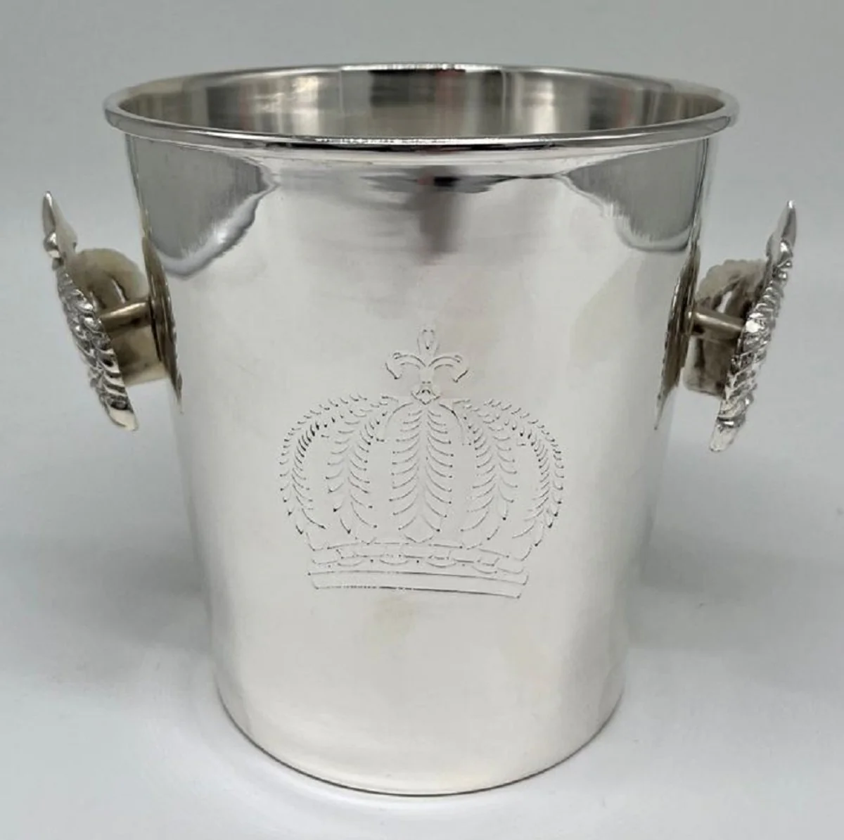 Pompöös by Luxus Baroque Champagne Cooler Crown Silver H. 14 cm - designed by Harald Glööckler