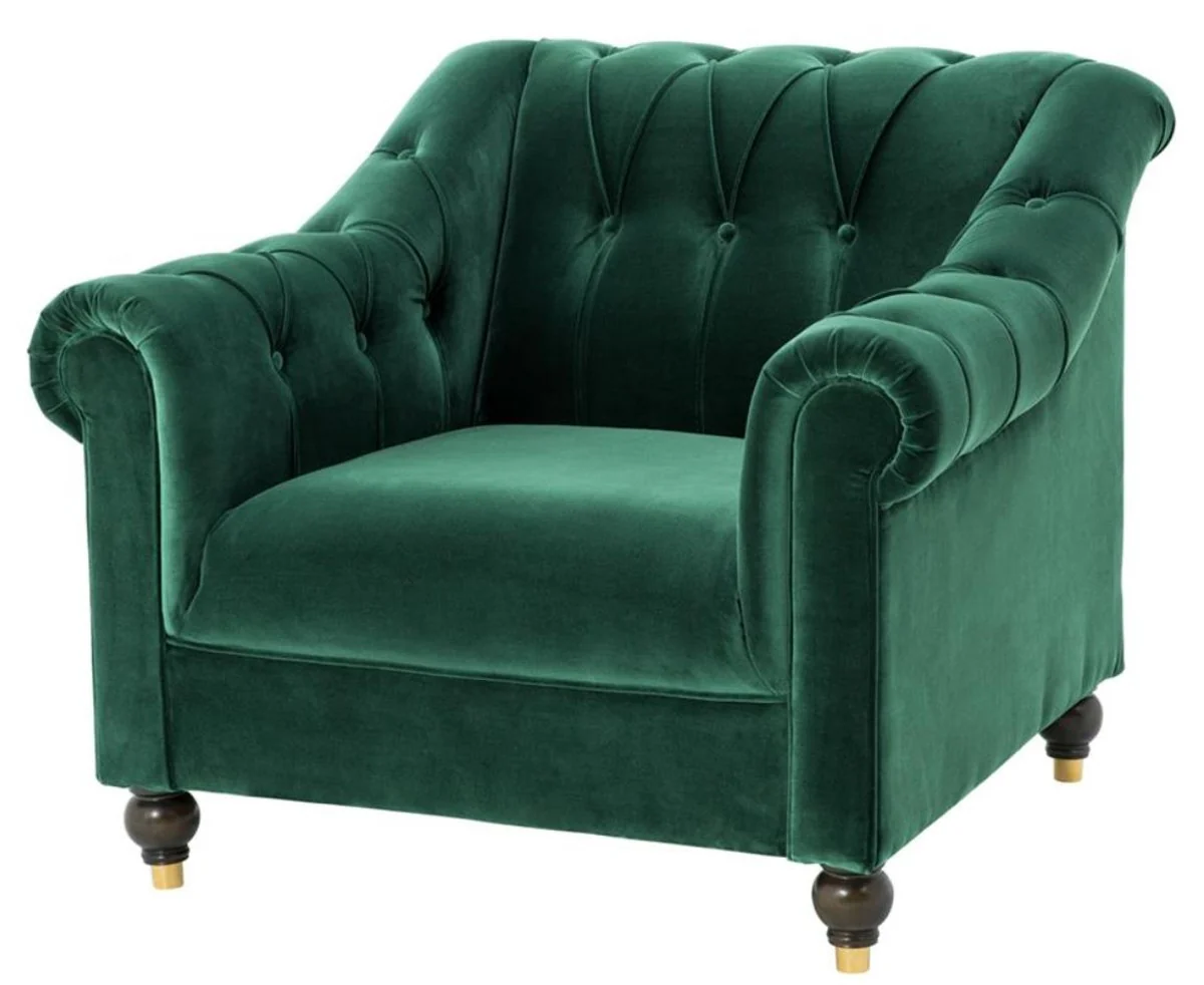 Luxury Chesterfield armchair green 99 x 90 x H. 81.5 cm - Limited Edition