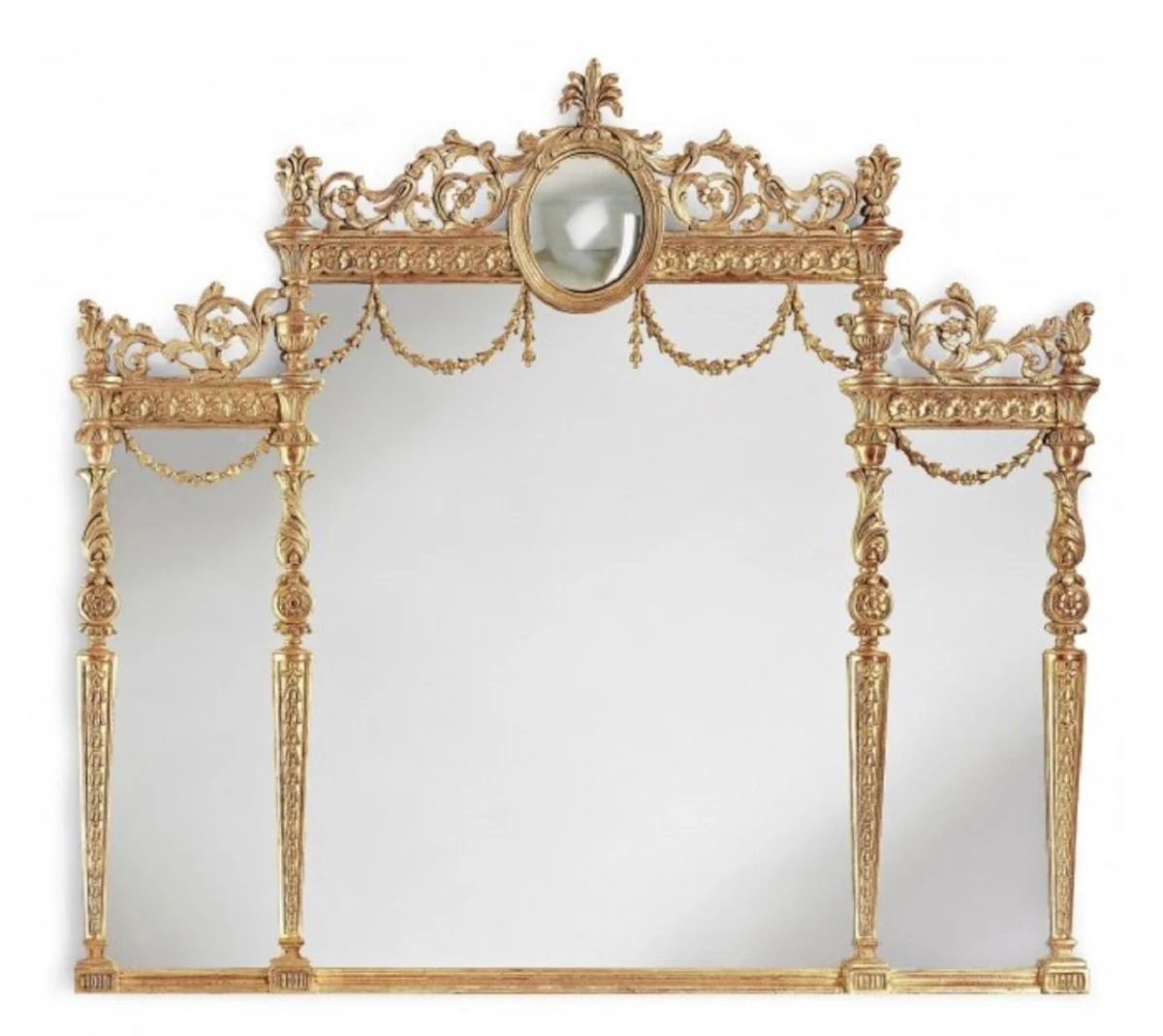 Luxury Baroque Mirror Gold - Italian Baroque Style Wall Mirror - Magnificent Luxury Furniture in Baroque Style - Baroque Furniture - Luxury Quality - Made in Italy