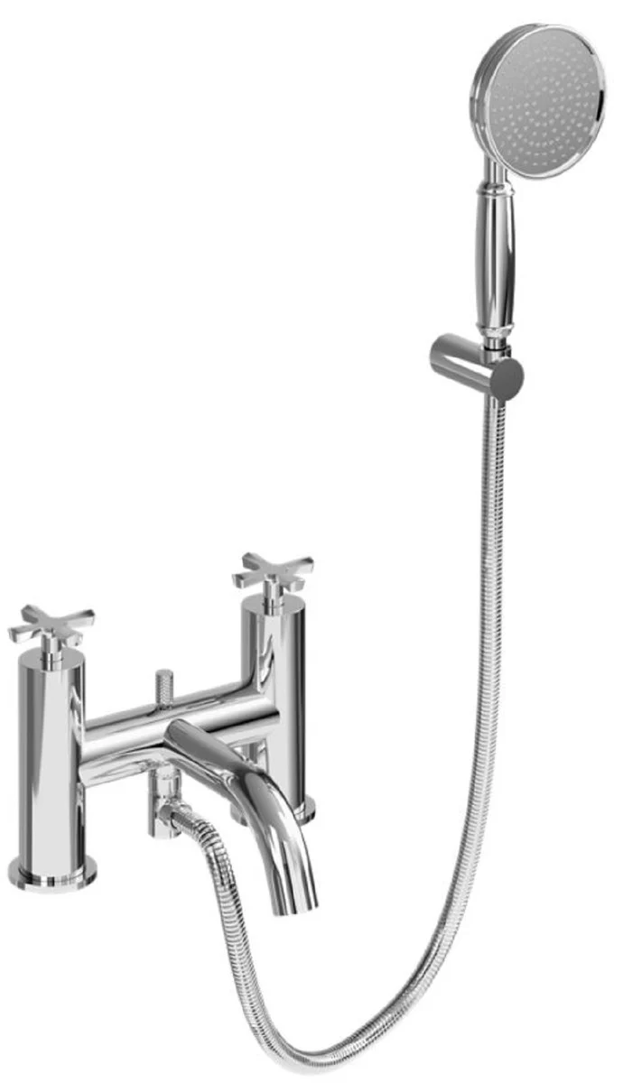 Luxury bathtub faucet silver - brass bathtub faucet with hand shower - luxury bathroom accessories