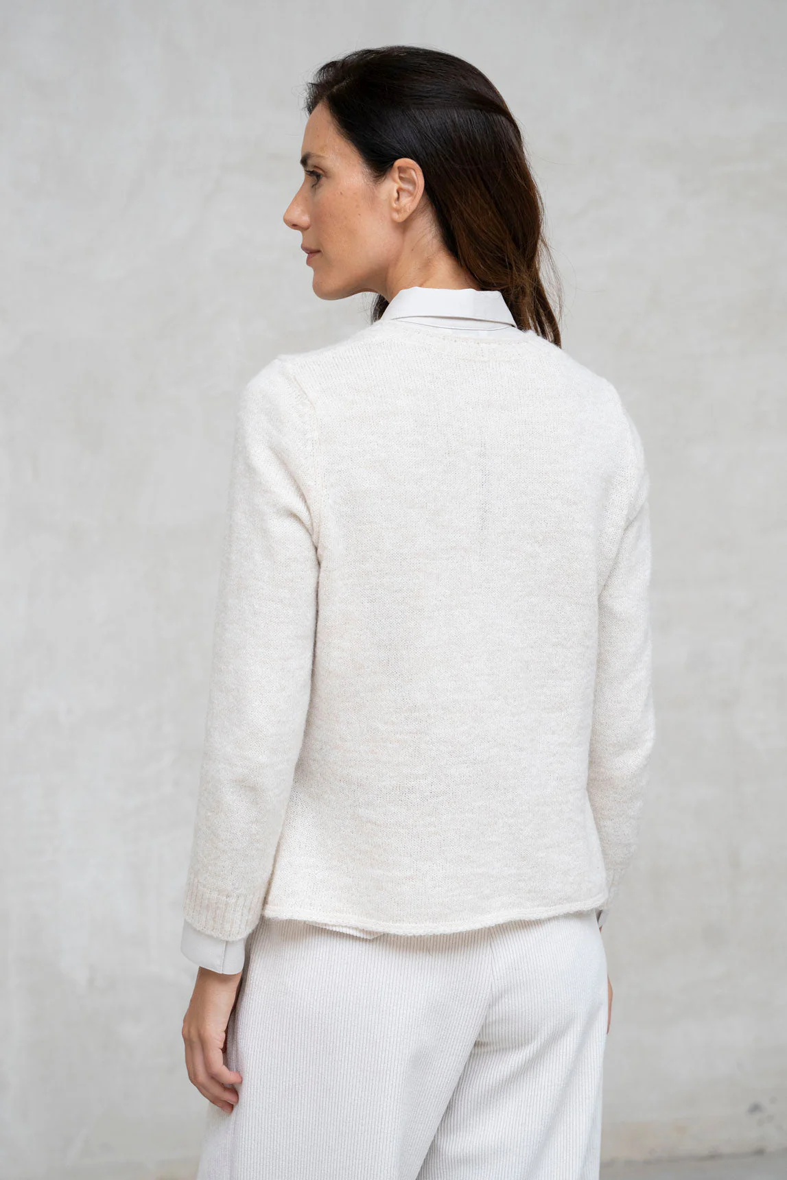 Ecru-Cardigan „Sofi“ von Rivera-Spain