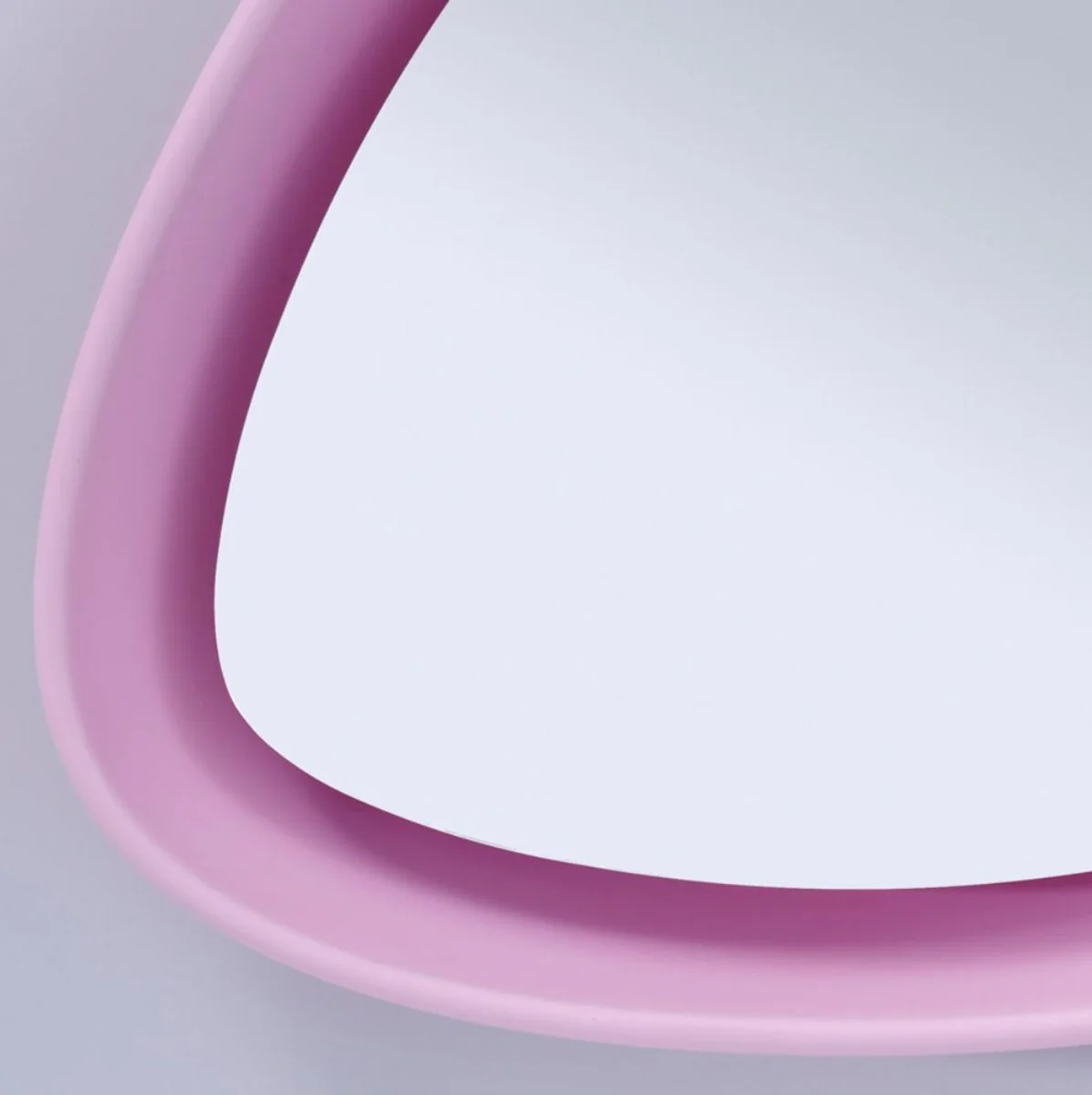 Luxury designer mirror pink 64 x H. 63 cm - designer wall mirror with light