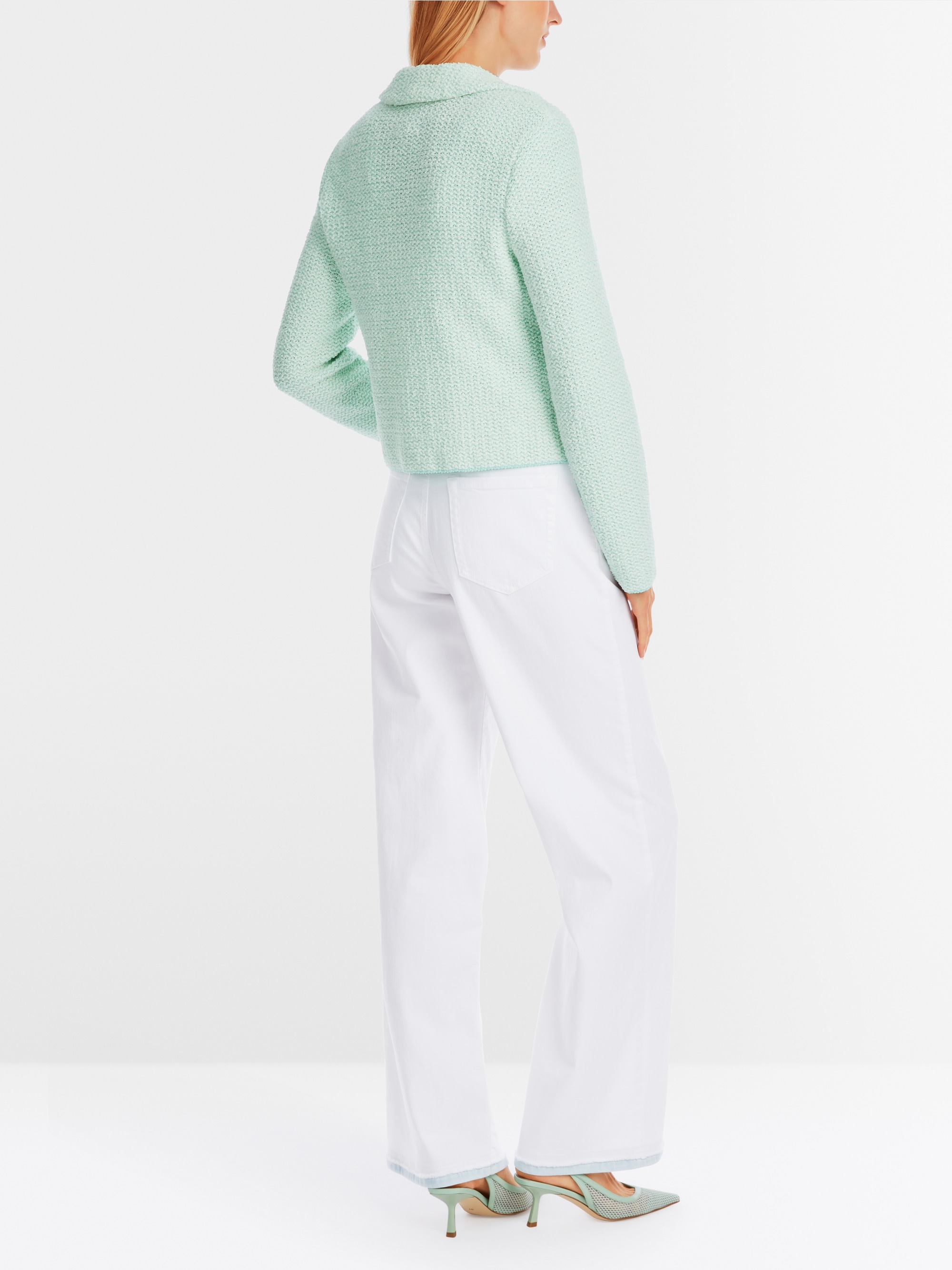 Slim-Fit-Blazer von Marc-Cain, gestrickt in Deutschland